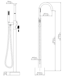Смеситель для раковины Gid Edessa L070CHSDV хром